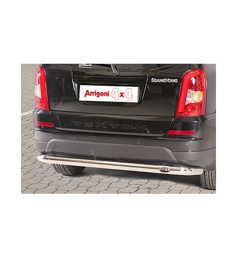 Tubo protezione posteriore acciaio inox lucido 60mm SsangYong Rexton W 2013