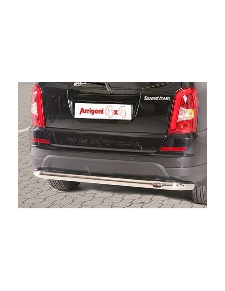 Tubo protezione posteriore acciaio inox lucido 60mm SsangYong Rexton W 2013