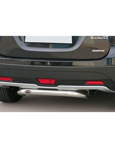 Tubo protezione posteriore acciaio inox lucido Suzuki S Cross 2013 2017