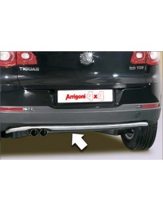 Tubo protezione posteriore inox lucido 42mm Volkswagen Tiguan dal 2008 al 2
