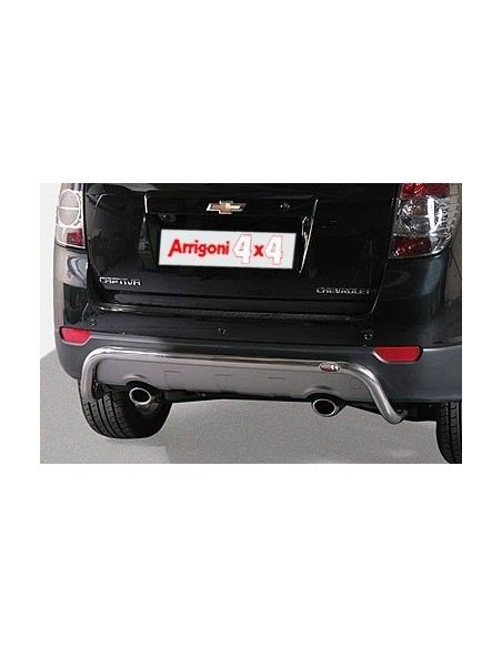 Tubo protezione posteriore inox lucido 50mm Chevrolet Captiva 2011 2018