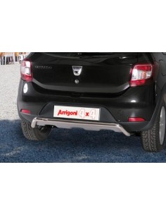 Tubo protezione posteriore inox lucido 50mm Dacia Sandero Stepway 2013 2020