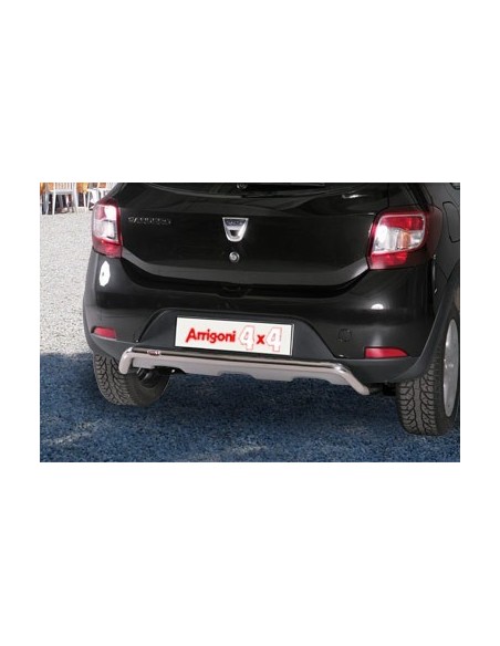Tubo protezione posteriore inox lucido 50mm Dacia Sandero Stepway 2013 2020