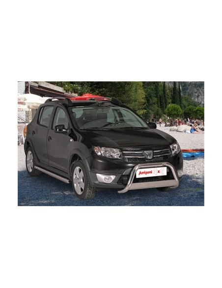 Tubo protezione posteriore inox lucido 50mm Dacia Sandero Stepway 2013 2020