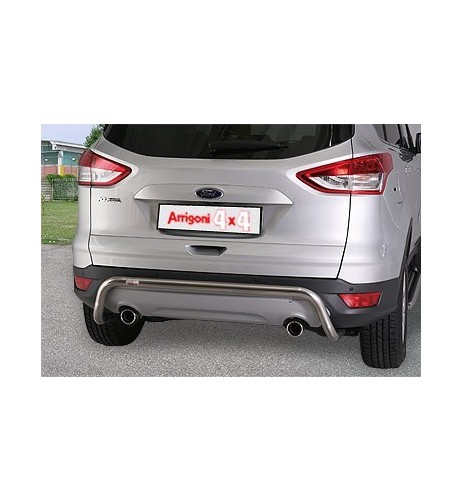 Tubo protezione posteriore inox lucido 50mm Ford Kuga 2013 2016