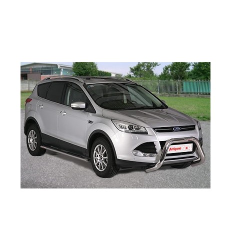 Tubo protezione posteriore inox lucido 50mm Ford Kuga 2013 2016