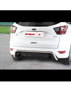 Tubo protezione posteriore inox lucido 50mm Ford Kuga 2017 2019