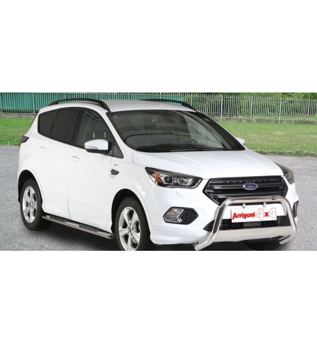 Tubo protezione posteriore inox lucido 50mm Ford Kuga 2017 2019