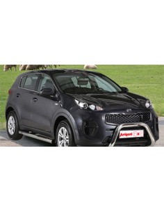 Tubo protezione posteriore inox lucido 50mm Kia Sportage 2016 2021 2