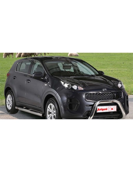 Tubo protezione posteriore inox lucido 50mm Kia Sportage 2016 2021