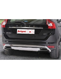 Tubo protezione posteriore inox lucido 50mm Volvo XC60 2014 2017