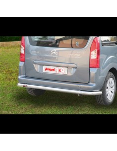 Tubo protezione posteriore inox lucido 60mm Citroen Berlingo 2008 2017