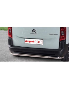 Tubo protezione posteriore inox lucido 60mm Citroen Berlingo dal 2018