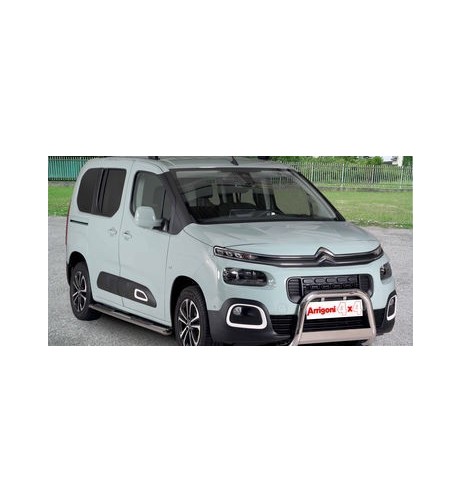Tubo protezione posteriore inox lucido 60mm Citroen Berlingo dal 2018