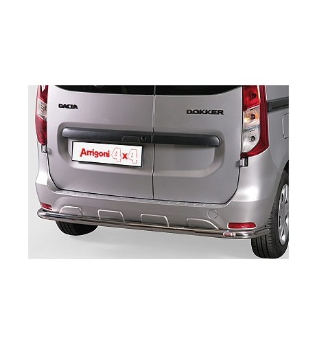 Tubo protezione posteriore inox lucido 60mm Dacia Dokker dal 2012