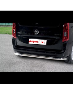 Tubo protezione posteriore inox lucido 60mm Opel Combo dal 2018