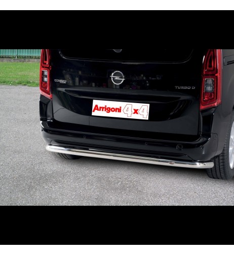 Tubo protezione posteriore inox lucido 60mm Opel Combo dal 2018