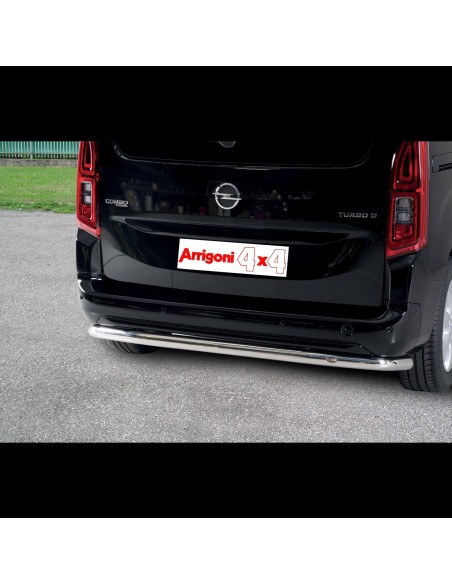 Tubo protezione posteriore inox lucido 60mm Opel Combo dal 2018
