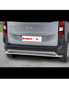 Tubo protezione posteriore inox lucido 60mm Peugeot Rifter dal 2018