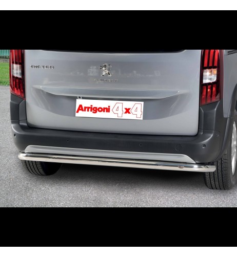 Tubo protezione posteriore inox lucido 60mm Peugeot Rifter dal 2018