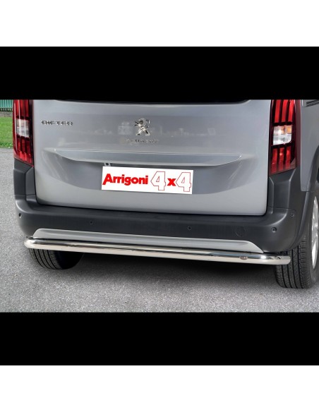 Tubo protezione posteriore inox lucido 60mm Peugeot Rifter dal 2018