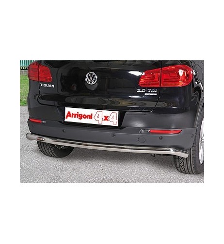 Tubo protezione posteriore inox lucido 60mm Volkswagen Tiguan 2011 2015