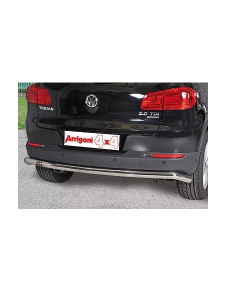 Tubo protezione posteriore inox lucido 60mm Volkswagen Tiguan 2011 2015
