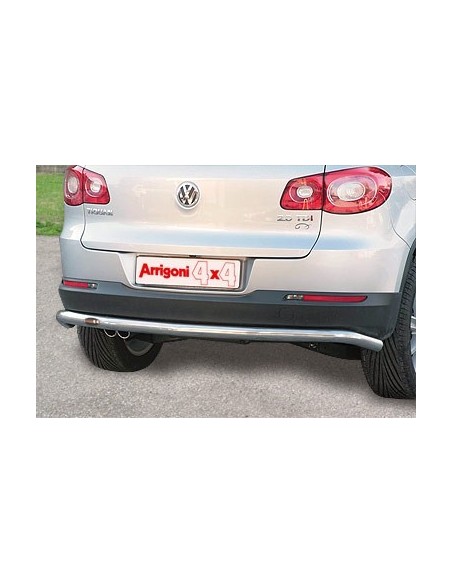 Tubo protezione posteriore inox lucido 60mm Volkswagen Tiguan dal 2008 al 2