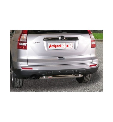 Tubo protezione posteriore inox lucido 70mm Honda CR V dal 2010 al 2012