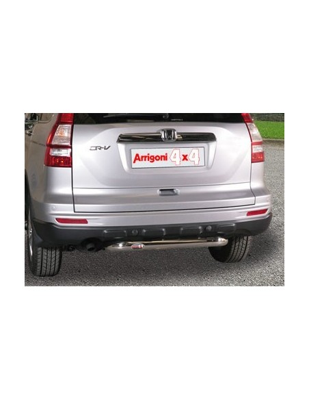 Tubo protezione posteriore inox lucido 70mm Honda CR V dal 2010 al 2012