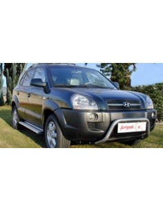 Tubo protezione posteriore inox lucido 70mm Hyundai Tucson 2004 2014 2
