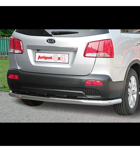 Tubo protezione posteriore inox lucido 70mm Kia Sorento dal 2009 al 2011