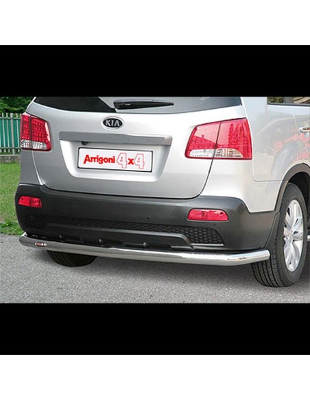 Tubo protezione posteriore inox lucido 70mm Kia Sorento dal 2009 al 2011