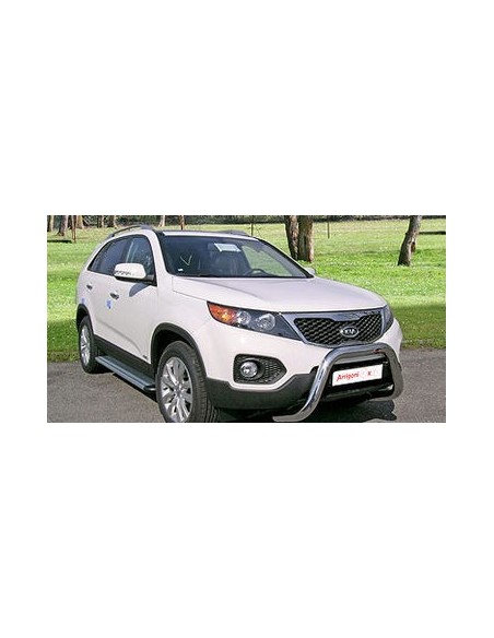 Tubo protezione posteriore inox lucido 70mm Kia Sorento dal 2009 al 2011