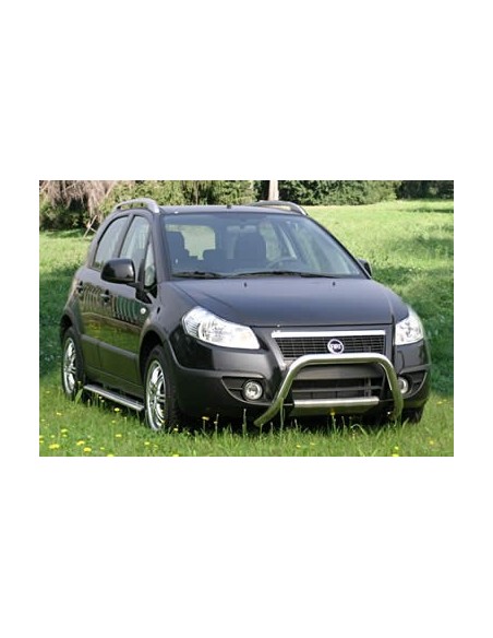 Tubo protezione posteriore inox lucido Fiat Sedici senza gancio traino