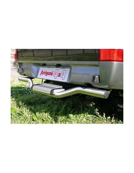 Tubo protezione posteriore inox lucido Ford Ranger 2 4 porte dal 2007 al 20