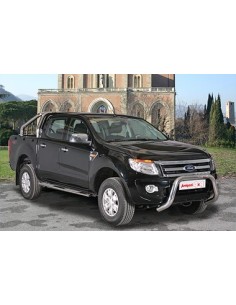 Tubo protezione posteriore inox lucido Ford Ranger Double Cab 2012 2022 2