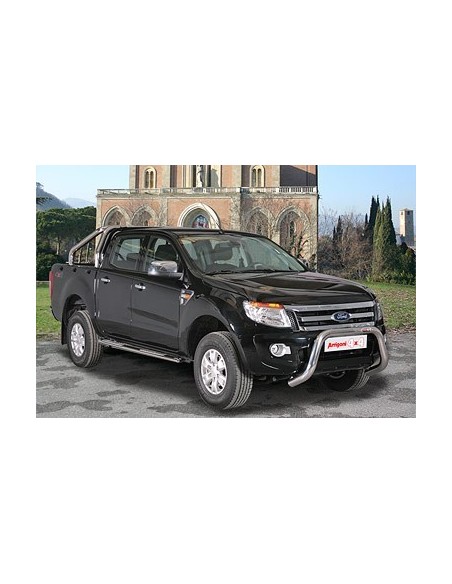 Tubo protezione posteriore inox lucido Ford Ranger Double Cab 2012 2022