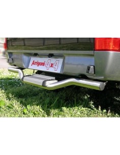Tubo protezione posteriore inox lucido Mazda BT50 2 4 porte dal 2007 al 201