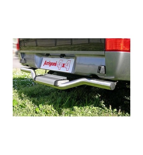 Tubo protezione posteriore inox lucido Mazda BT50 2 4 porte dal 2007 al 201