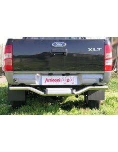 Tubo protezione posteriore inox mat Ford Ranger 2 4 porte dal 2007 al 2012