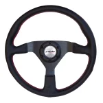 Volante sportivo universale pelle nera 350mm Simoni Racing NOB
