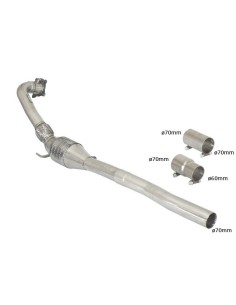 Catalizzatore metallico centrale inox 54 0223 00 VW Golf VI 2 0R TSI 199k