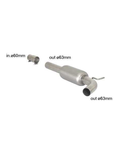 Centrale inox 57 0084 00 VW Polo 6R 2 0 R WRC Street 162kw