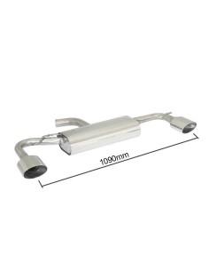 Scarico terminale 50 0281 12 omologato VW Scirocco 1 4TSI 90 118kw