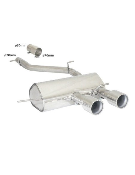 Scarico terminale 50 0303 06 omologato VW Golf VI 2 0R TSI 199kw