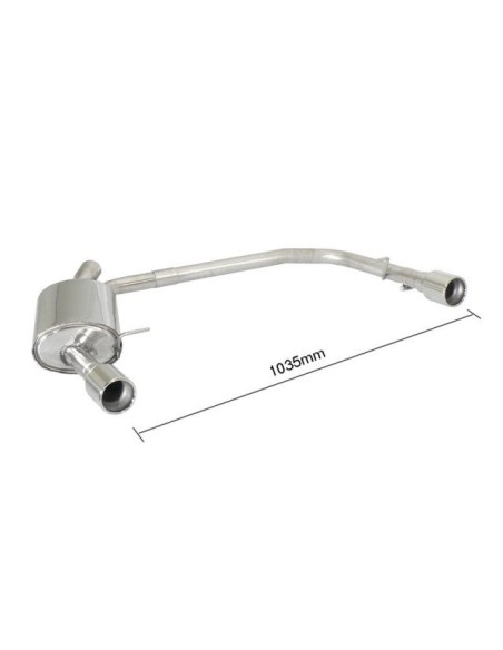 Scarico terminale 50 0327 05 omologato Ford S Max 2 0TDci DPF 120kw