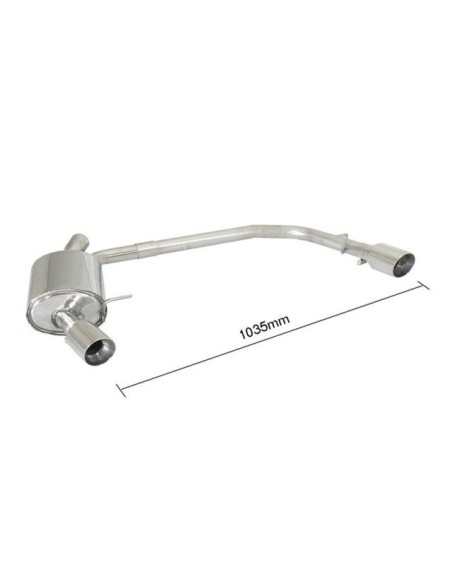 Scarico terminale 50 0327 60 omologato Ford S Max 2 0TDci DPF 120kw