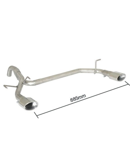 Scarico terminale 50 0344 10 omologato Fiat 500 0 9 Twin Air Turbo 62kw