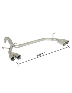 Scarico terminale 50 0344 56 omologato Fiat 500 0 9 Twin Air Turbo 62kw